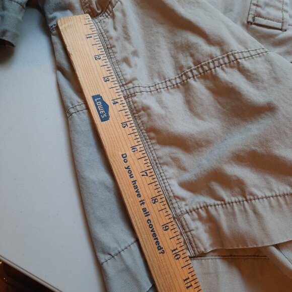 Tommy Bahama Shorts Mens 34 Grayish Tan Khaki Cargo Vtg Y2K Baggy Army Military - Picture 9 of 10